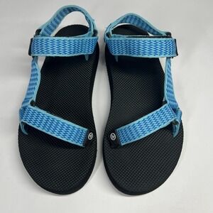 Atika Outdoor Sandals Water Friendly Strappy Blue Woven Size US‎ 8